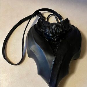 Black Bat-Shaped Women's Bag